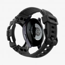 Spigen Rugged Armor Pro Samsung Watch 7 (40mm) védőtok szíjjal fekete (ACS08336) (ACS08336)