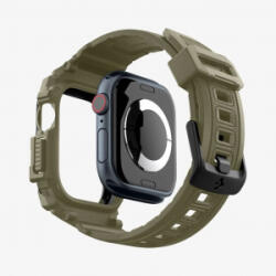 Spigen Rugged Armor Pro Apple Watch 10 (46mm) védőtok szíjjal khaki színű (ACS08608)