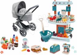 Corolle Set cărucior și stand Bio Cybex Landau 3în1 Priam Corolle cu cărucior și un set de electrocasnice de bucătărie cu alimente (CO140770-30)