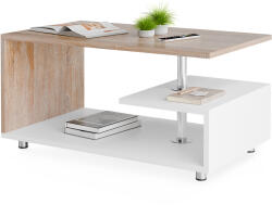 CASARIA Orlando dohányzóasztal 95x55x50 cm - fehér/tölgy (109707)