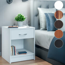 Casaria® Hamburg éjjeliszekrény - fehér (109740)
