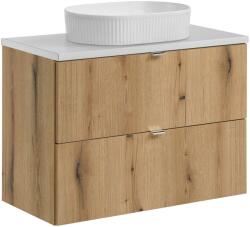 Comad Készlet szekrény Comad Nova Oak NOVA OAK A 82-80-2S, mosdótál Comad Beyond BEYOND 5 WHITE ( E-6564 ), NOVA WHITE 89-80