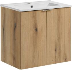 Comad Készlet szekrény Comad Nova Oak NOVA OAK A 82-60-2D, mosdótál Comad Dance White UM-2060RB DANCE 60-DP