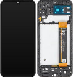 MP Piese si componente Display cu Touchscreen MP compatibil cu Samsung Galaxy A13 A137, cu Rama, Negru (dis/mp/sga137/cu/ne) - pcone