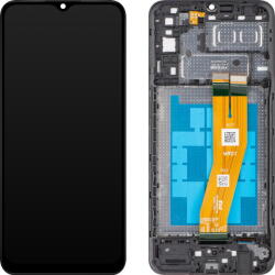 MP Piese si componente Display cu Touchscreen MP compatibil cu Samsung Galaxy A04e A042, cu Rama, Negru (dis/mp/sga042/cu/ne)