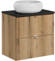 Comad Készlet szekrény Comad Nova Oak NOVA OAK A 82-60-2S, mosdótál Comad Wiki UN-WIKI-SW, NOVA BLACK B 89-60