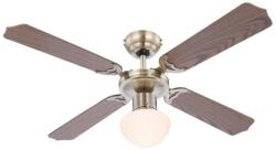 ZEVENTI - Mennyezeti ventilátor NAVAGIO 1xE27/60W/230V barna 03804-ZEV (ZV0012)