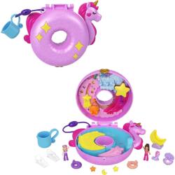 Mattel Set de joaca cu 2 papusi si 12 accesorii Polly Pocket, Unicorn Floatie, HKV34 Papusa