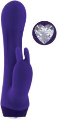 SELOPA Vibrator Rabbit Plum Job, 10 Moduri Vibratii, Silicon, USB, Mov, 13.5 cm Vibrator