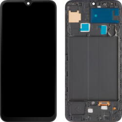 MP Piese si componente Display cu Touchscreen MP compatibil cu Samsung Galaxy A50 A505, cu Rama, Negru (dis/mp/sga505/cu/ne) - pcone