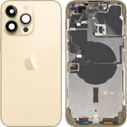 Apple Piese si componente Capac Baterie Apple iPhone 14 Pro Max, Cu Carcasa Mijloc, Auriu, Swap (cap/ai14max/cu/au/sw) - pcone