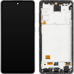 MP Piese si componente Display cu Touchscreen MP compatibil cu Samsung Galaxy A72 A725 / A72 5G A726, cu Rama, Versiune OLED, Negru (dis/mp/co/sga725/a726/cu/ve/ne) - pcone