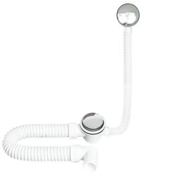 TEXO kádszifon - KRÓM - le- és túlfolyó flexibilis csővel - Ø 5/4" x 0, 5 m x Ø 40 mm (S11454) - gardenet