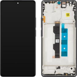 Xiaomi Piese si componente Display cu Touchscreen Xiaomi Redmi Note 13 Pro 4G, cu Rama, Negru (Midnight Black), Service Pack 56000300N600 (56000300N600) - pcone