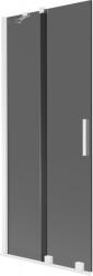 Mexen Velar, 2 szárnyas eltolható kádparaván 85 x 150 cm, 8mm szürke üveg, fehér matt, 896-085-000-41-20 (896-085-000-41-20)