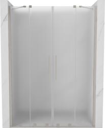 Mexen Velar Duo, tolózuhanyajtó 140 cm-es nyitáshoz, 8 mm-es mattüveg, csiszolt acél, 871-140-000-32-97 (871-140-000-32-97)