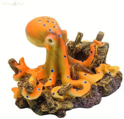 Trioker Narancssárga polip hajóronccsal (17x11x12cm)