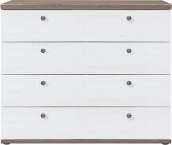 TEMPO KONDELA Komód, canyon fenyő/sonoma trüffel tölgy, TEINA KOM4S