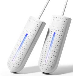 Elektromos cipőszárító, cipőmelegítő, fertőtlenítő, fehér (220V-10W)