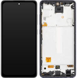 MP Piese si componente Display cu Touchscreen MP compatibil cu Samsung Galaxy A52 5G A526 / A52 A525, cu Rama, Versiune OLED, Negru (dis/mp/co/sga526/a525/ve) - pcone