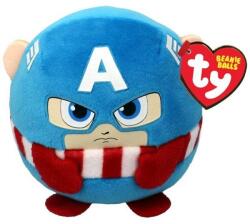 Ty Beanie Balls Marvel Amerika Kapitány Plüss Gombóc (TY42562)