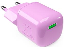 PURO - Töltőadapter MiniPro USB-C, GaN, 20W, coraltastic