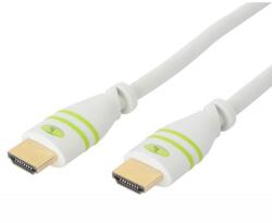 TECHLY HDMI kábel, 10 méter, high speed, Ethernet, prémium, fehér (8057685306943)