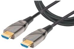 TECHLY HDMI 2.0 aktív optikai kábel, 4K Ultra, 18Gbps, 70 méter, fekete