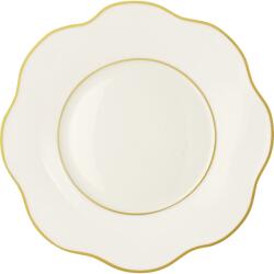 LE COQ PORCELAINE LE COQ Anemone Farfurie plat, ø: 265 mm, alb, margine de aur