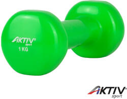 Aktivsport Kézisúlyzó vinyl Aktivsport 1 kg zöld