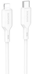 BOROFONE Bx70 Usb Type-c / Lightning Pd 20w Kábel 1 Méter Fehér