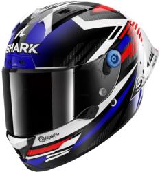 Shark Aeron-gp Fim Racing #1 Firstlap Bukósisak+plexivel, Karbon-kék-piros