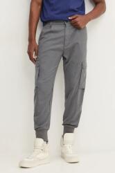 HUGO BOSS nadrág férfi, szürke, cargo, 50524585 - szürke 50