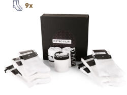 Pietro Filipi 9PACK zokni Pietro Filipi sport magas fehér (9POB1) XL