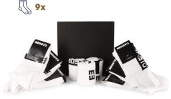 Nedeto 9PACK zokni Nedeto sport magas fehér (9NOB1) XL