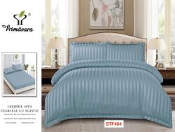 Primavara Lenjerii De Pat Din Damasc Cu Elastic, 4 Piese Cod STF404 Lenjerie de pat