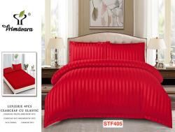 Primavara Lenjerii De Pat Din Damasc Cu Elastic, 4 Piese Cod STF405 Lenjerie de pat