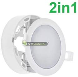 spectrumLED ALGINE 6W 2in1 kerek fehér LED mennyezeti lámpa természetes fehérSLI037027NW_PW (SLI037027NW)