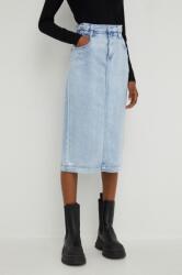 Answear. LAB farmer szoknya midi, egyenes - kék XL - answear - 11 990 Ft