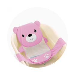 Chipolino Teddy babatartó kádba háló - pink - babacokmok