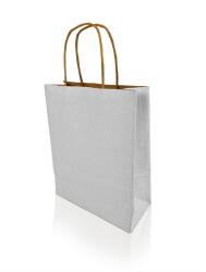 H-green Sodrottfüles papírtáska 185x240mm 80mm talp S méret 250 db/doboz, fehér (12924) - irodaitermekek