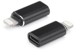 Gigapack Adapter (Type-C aljzat - lightning 8pin) FEKETE Apple iPhone 7 4.7, Apple iPhone 7 Plus 5.5, Apple IPAD mini 4, Apple IPAD Pro 12.9 (2015), Apple iPhone 6S 4.7, Apple iPhone 6S Plus 5.5, Apple IPAD 9 