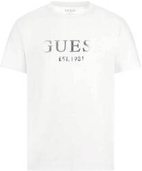 GUESS T-Shirt Ss Cn Sprayed Flock Logo M5RI12J1314 g011 pure white (M5RI12J1314 g011 pure white)