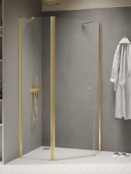 NEW TRENDY New Soleo Light Gold cabină de duș 100x80 cm auriu luciu/sticlă transparentă K-1666 (K1666)
