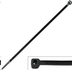  Vezeték kötegelő 150*2, 5mm fekete/fehér (100db) (CATVK15025)
