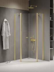 NEW TRENDY New Soleo Light Gold cabină de duș 80x80 cm auriu luciu/sticlă transparentă K-1667 (K1667)