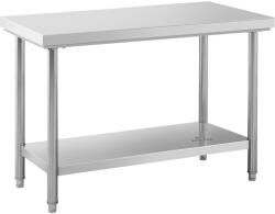 Royal Catering Rozsdamentes acél munkaasztal - ECO - 120 x 60 cm - 137 kg - Royal Catering (RC-12060SS)