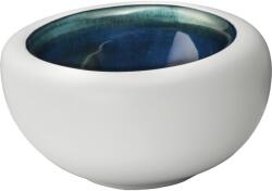 LE COQ PORCELAINE LE COQ Abyssos Tál, hossza: 170 mm, szélessége: 155 mm, fehér, kék, matt