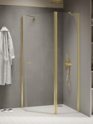NEW TRENDY New Soleo Light Gold zuhanykabin 100x80 cm arany fényes/átlátszó üveg K-1665