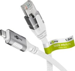 Goobay USB-C 3.2 Gen2 - RJ-45 Ethernet Átalakítókábel 1m - Fehér (74165)